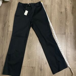 Petite Sophisticate Black Trousers Slacks Chinos Pants Stretch